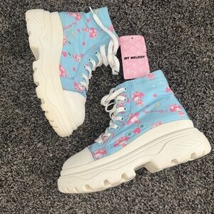 Sanrio MY Melody High-Top Platform Sneakers Size 7 NWT